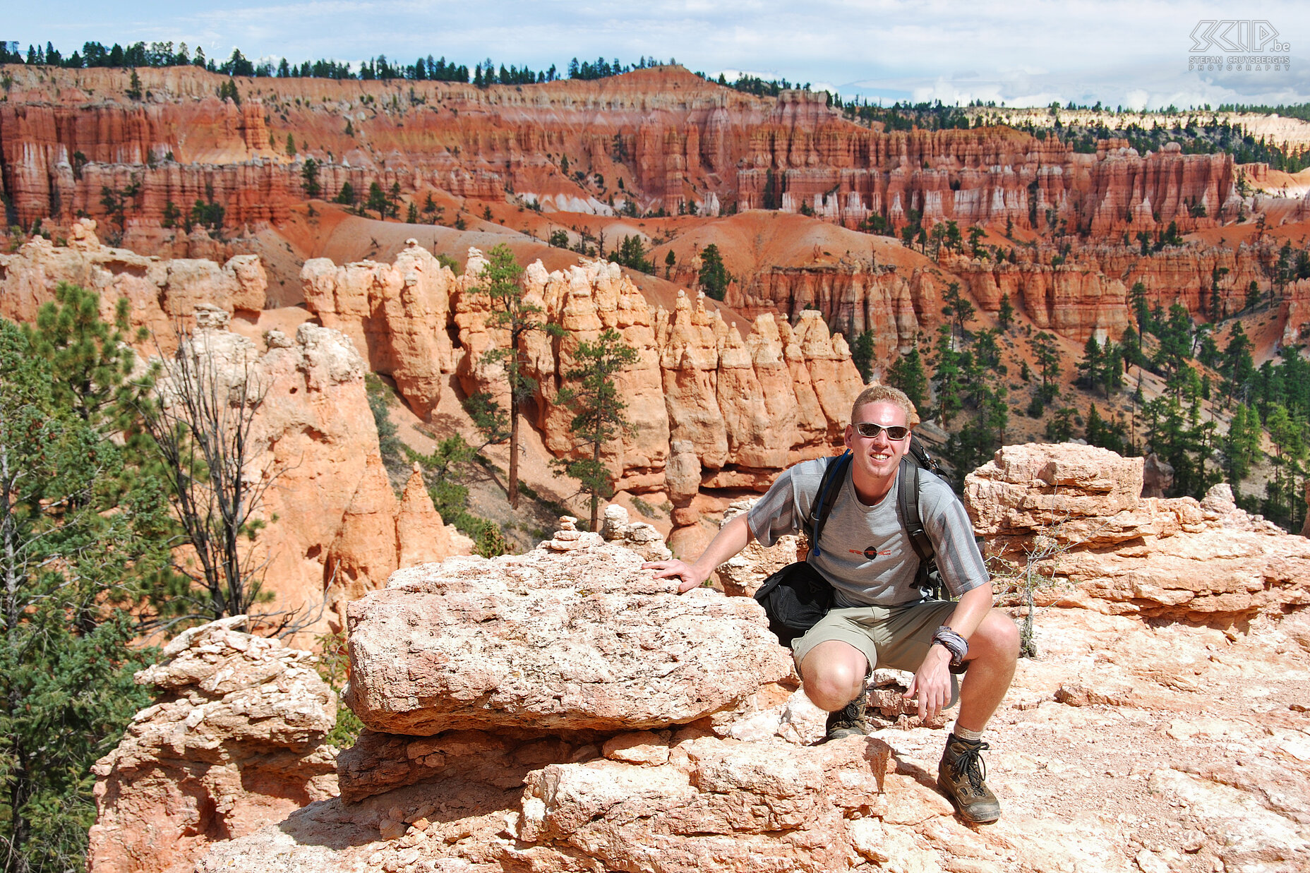 Bryce - Peekaboo Loop Trail - Stefan We volgen eerst Navajo Trail en daarna de wondermooie Peekaboo Trail.  Stefan Cruysberghs